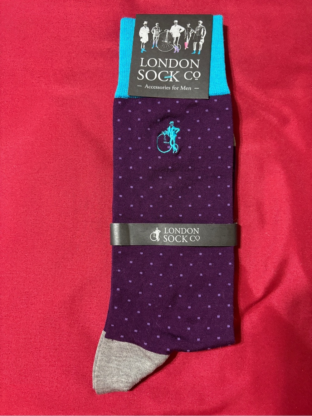 London Sock Co Fine Cotton Lisle Men's All Season Sock Size Medium US 9-11.5